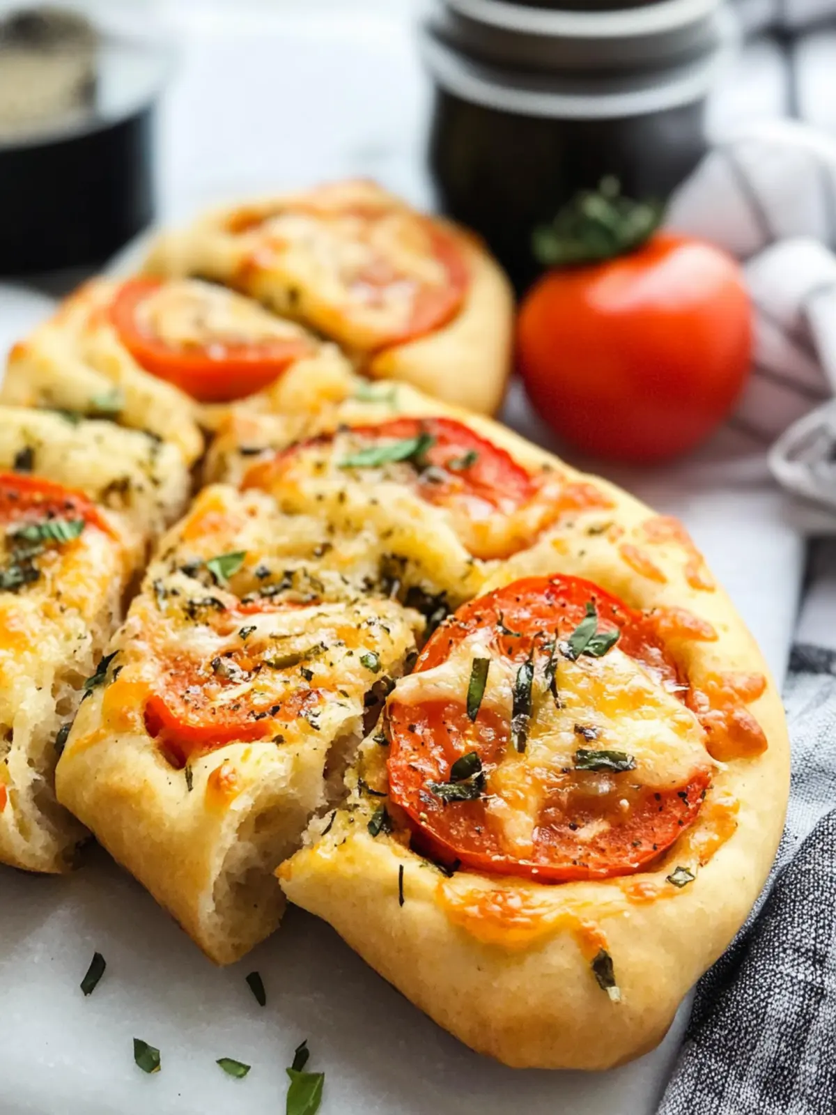 Cheesy Tomato Focaccia Rolls Your New Favorite Comfort Food 3 Cheesy Tomato Focaccia Rolls