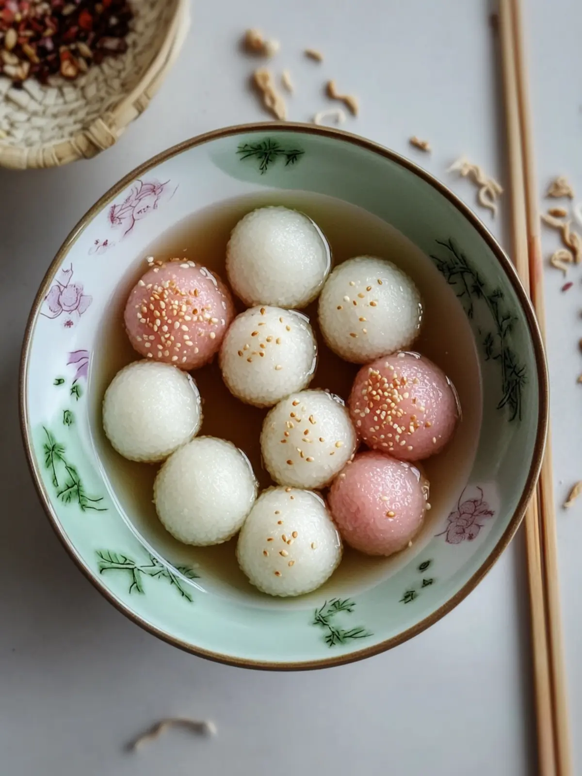Delicious Vietnamese Glutinous Rice Balls (Chè Trôi Nước) Recipe 2 Vietnamese Glutinous Rice Balls (Chè Trôi Nước)