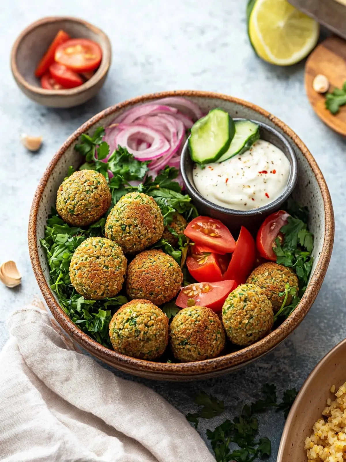 Irresistible Easy Falafel Recipe with Spicy Coriander Sauce 3 Easy Falafel Recipe