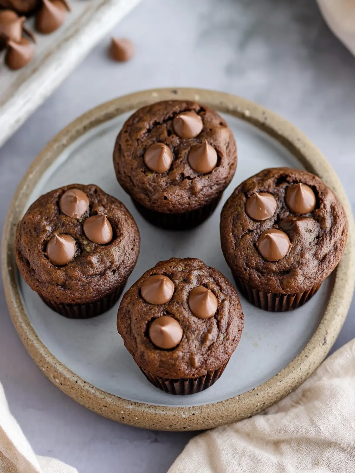 Delicious Chocolate Veggie Muffins That Sneak in Greens 4 Chocolate Veggie Muffins