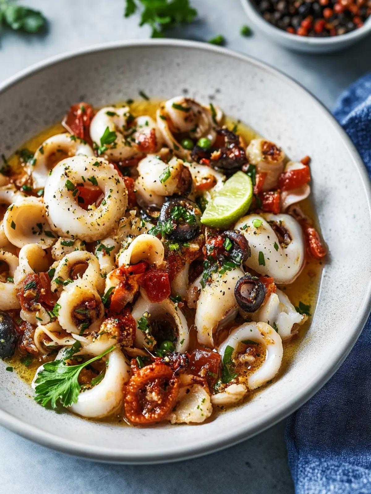 Savor Healthy Puttanesca-Style Sautéed Squid Tonight 4 Healthy Puttanesca-Style Sautéed Squid