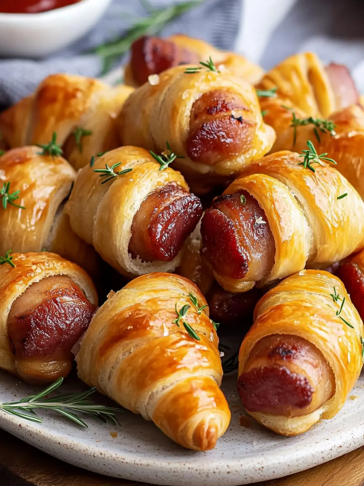 Flaky Mini Piggies in a Blanket for Effortless Entertaining 5 Flaky Mini Piggies in a Blanket