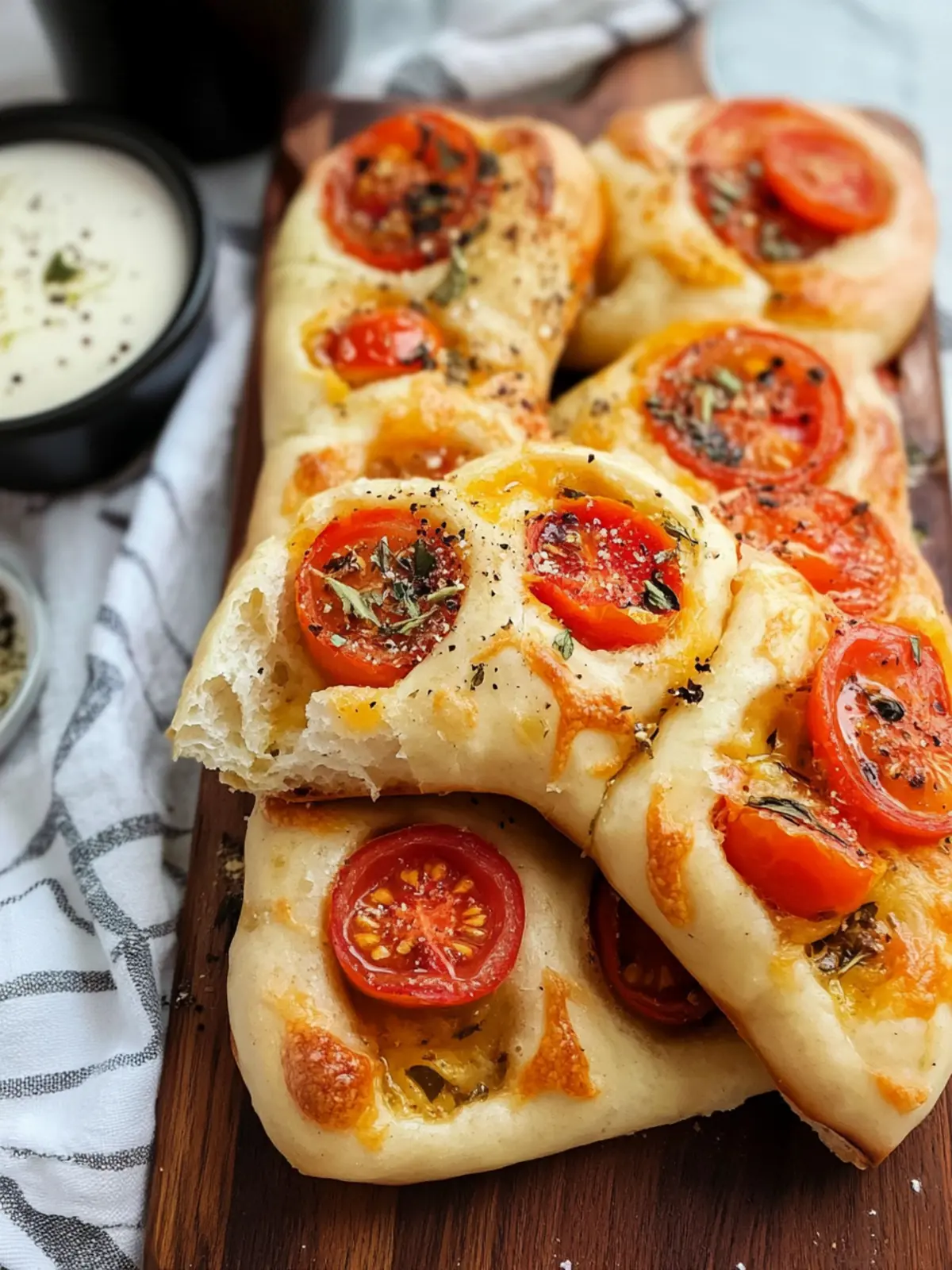Cheesy Tomato Focaccia Rolls Your New Favorite Comfort Food 4 Cheesy Tomato Focaccia Rolls