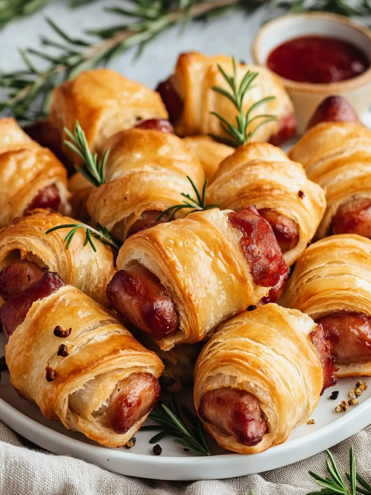 Flaky Mini Piggies in a Blanket for Effortless Entertaining 2 Flaky Mini Piggies in a Blanket