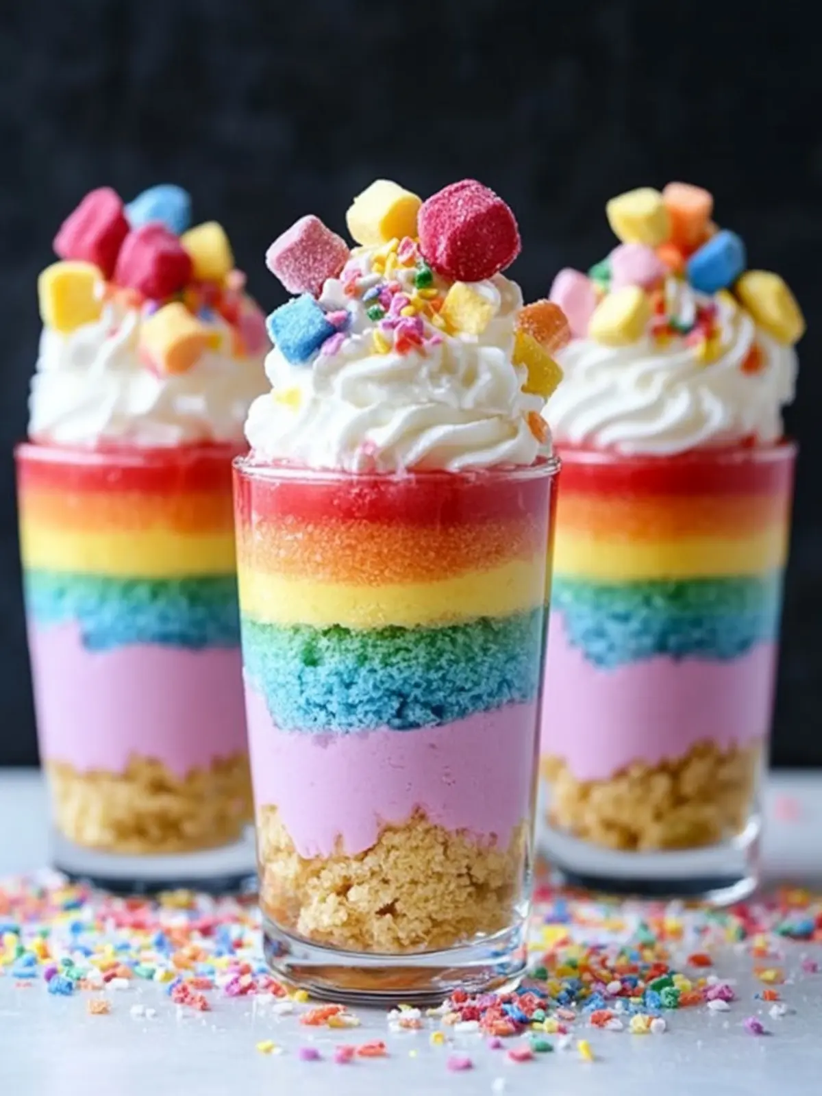 Pride Month Rainbow No-Bake Cheesecake Parfaits to Celebrate You 2 Pride Month Rainbow No-Bake Cheesecake Parfaits