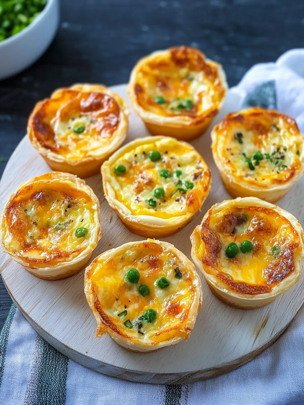Savory Three Cheese Mini Quiches for Breakfast Bliss 2 Three Cheese Mini Quiches