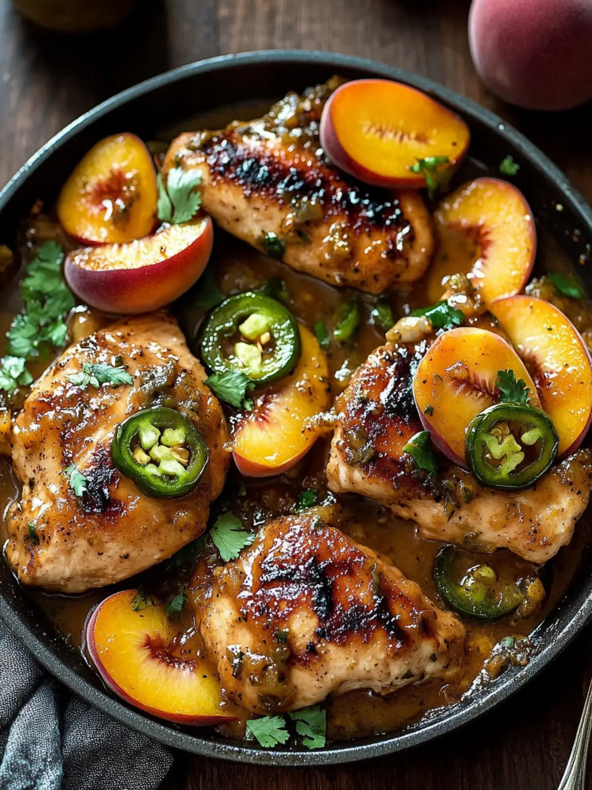 Savor the Flavor: Jalapeno Peach Chicken Delight 2 Jalapeno Peach Chicken