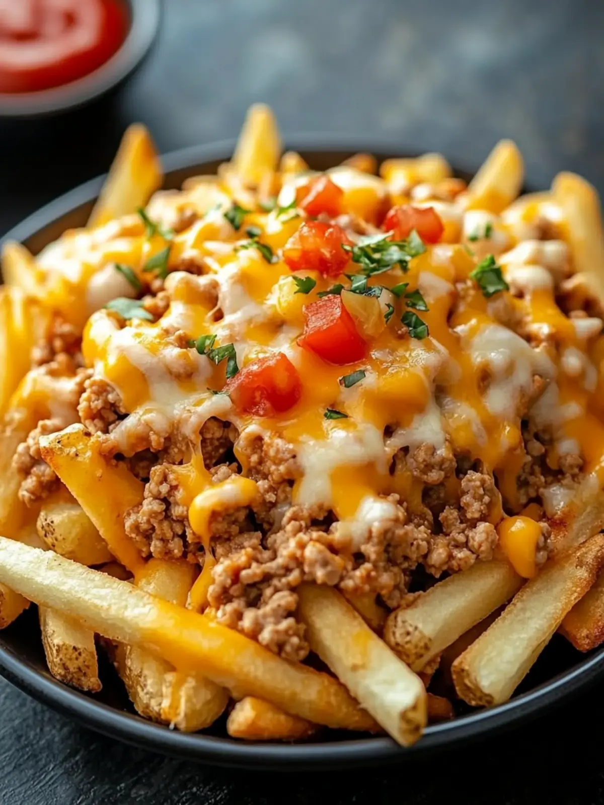 Crispy Loaded Nacho Fries with Ground Turkey and Cheese Bliss 2 Crispy Loaded Nacho Fries with Ground Turkey and Cheese