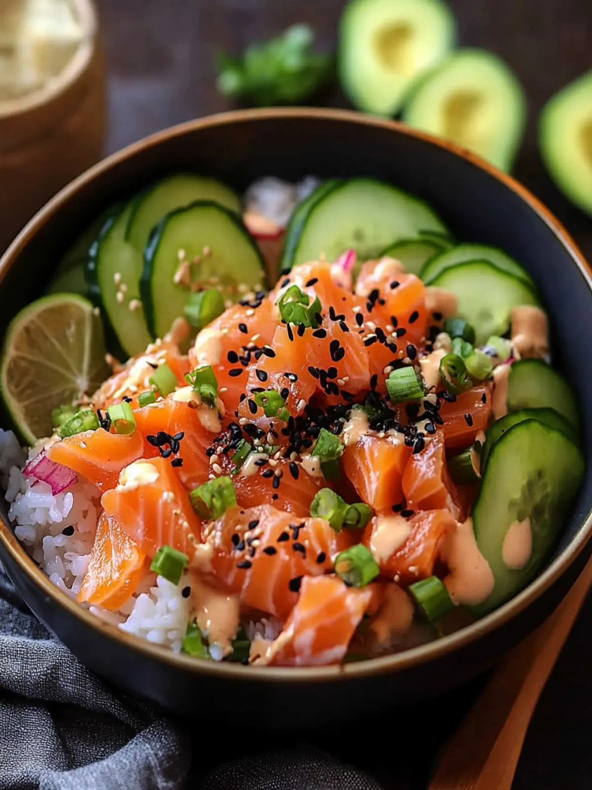 Father's Day Salmon Rice Bowl with Spicy Coconut Zing 5 Father's Day Salmon Rice Bowl