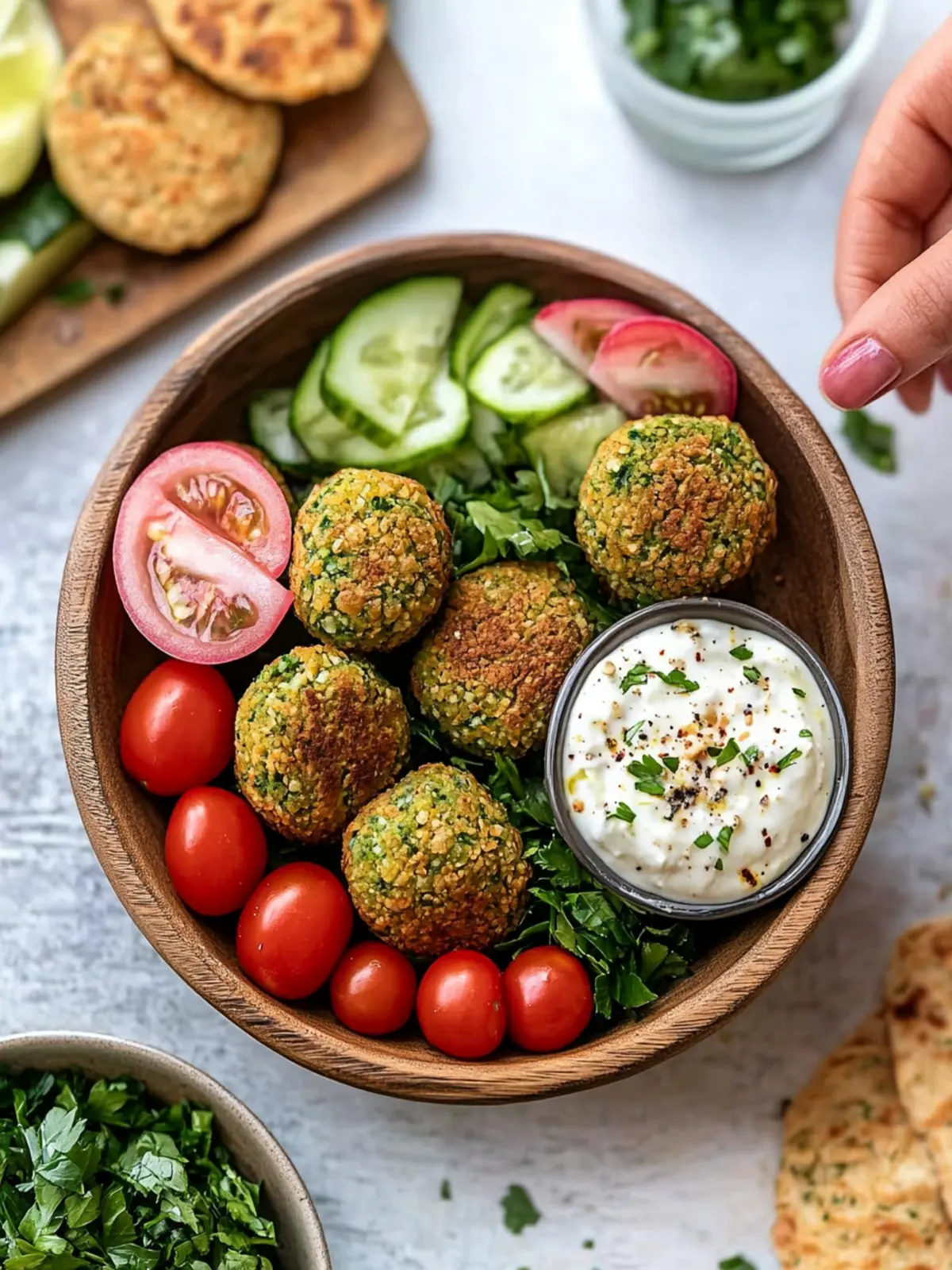 Irresistible Easy Falafel Recipe with Spicy Coriander Sauce 5 Easy Falafel Recipe