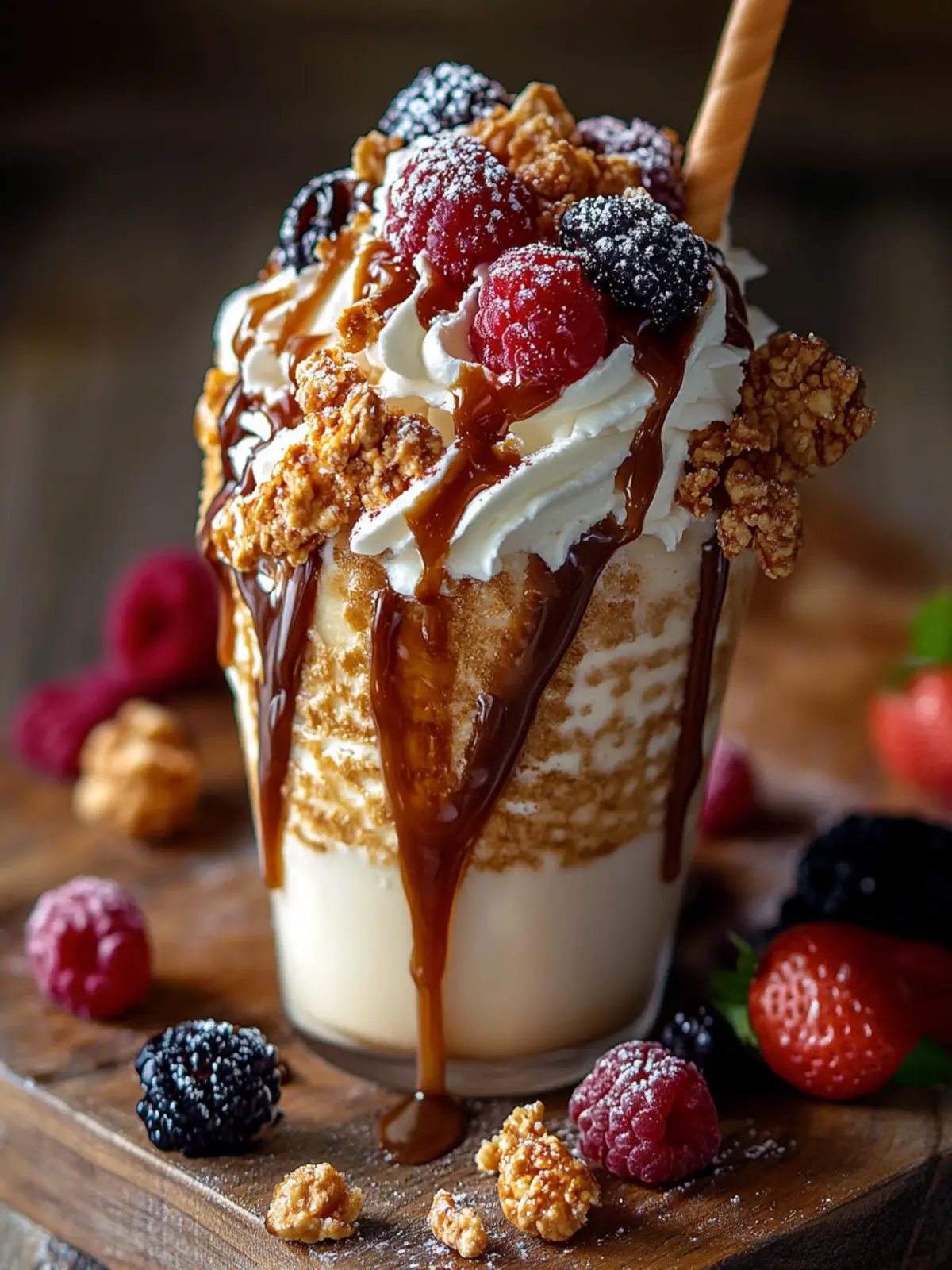 Indulge in Caramel Crunch Freakshakes That Wow! 3 Caramel Crunch Freakshakes