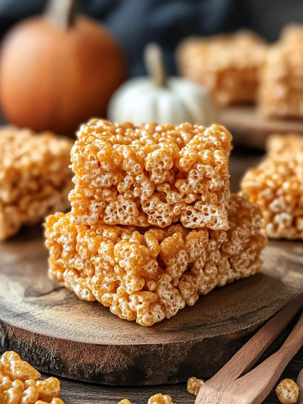 Pumpkin Rice Krispie Treats: Your Fall Sweet Tooth Fix 4 Pumpkin Rice Krispie Treats