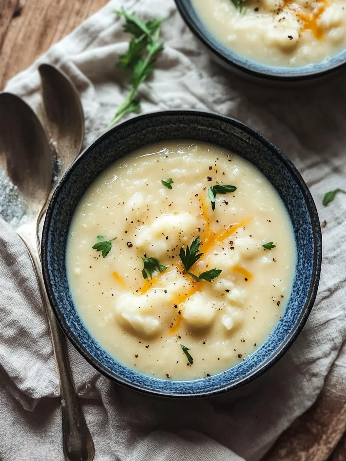 Cozy Cauliflower Soup with Cheddar: Pure Comfort in a Bowl 2 Cauliflower Soup