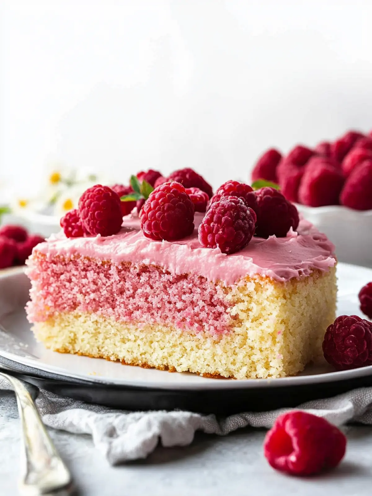 Decadent Almond Cake with Raspberry Frosting to Impress! 4 Almond Cake with Raspberry Frosting