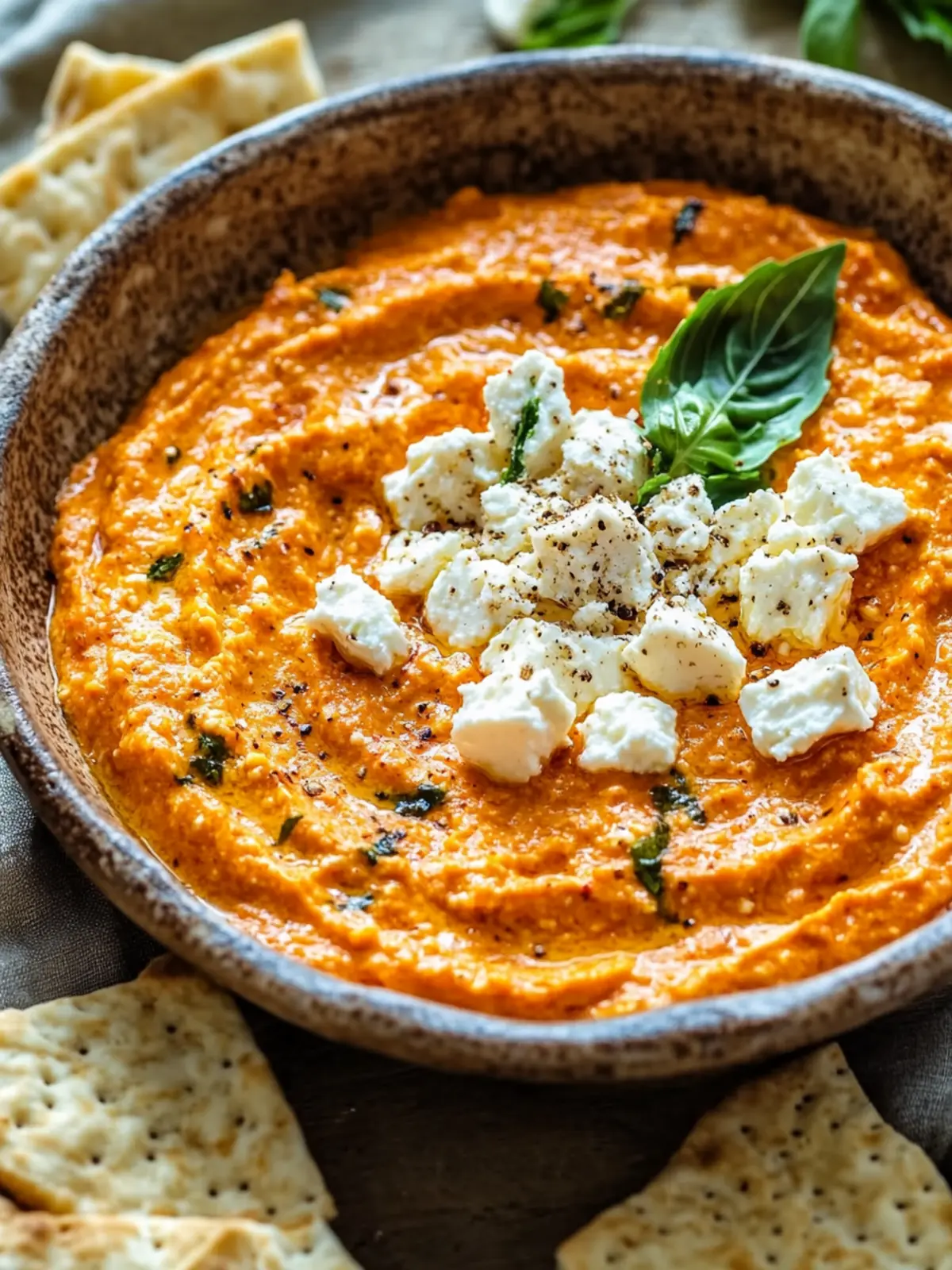 Spicy Roasted Red Pepper Feta Dip That's Insanely Addicting 5 Spicy Roasted Red Pepper Feta Dip