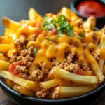 Crispy Loaded Nacho Fries with Ground Turkey and Cheese Bliss 9 Crispy Loaded Nacho Fries with Ground Turkey and Cheese