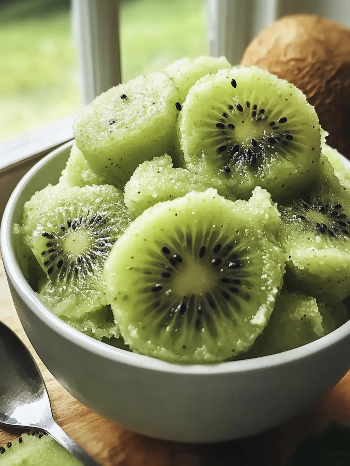 Delicious Kiwi Sorbet: Refreshing Treat for Hot Days 2 Delicious Kiwi Sorbet: