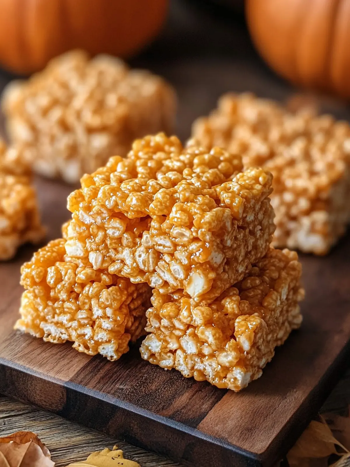 Pumpkin Rice Krispie Treats: Your Fall Sweet Tooth Fix 5 Pumpkin Rice Krispie Treats
