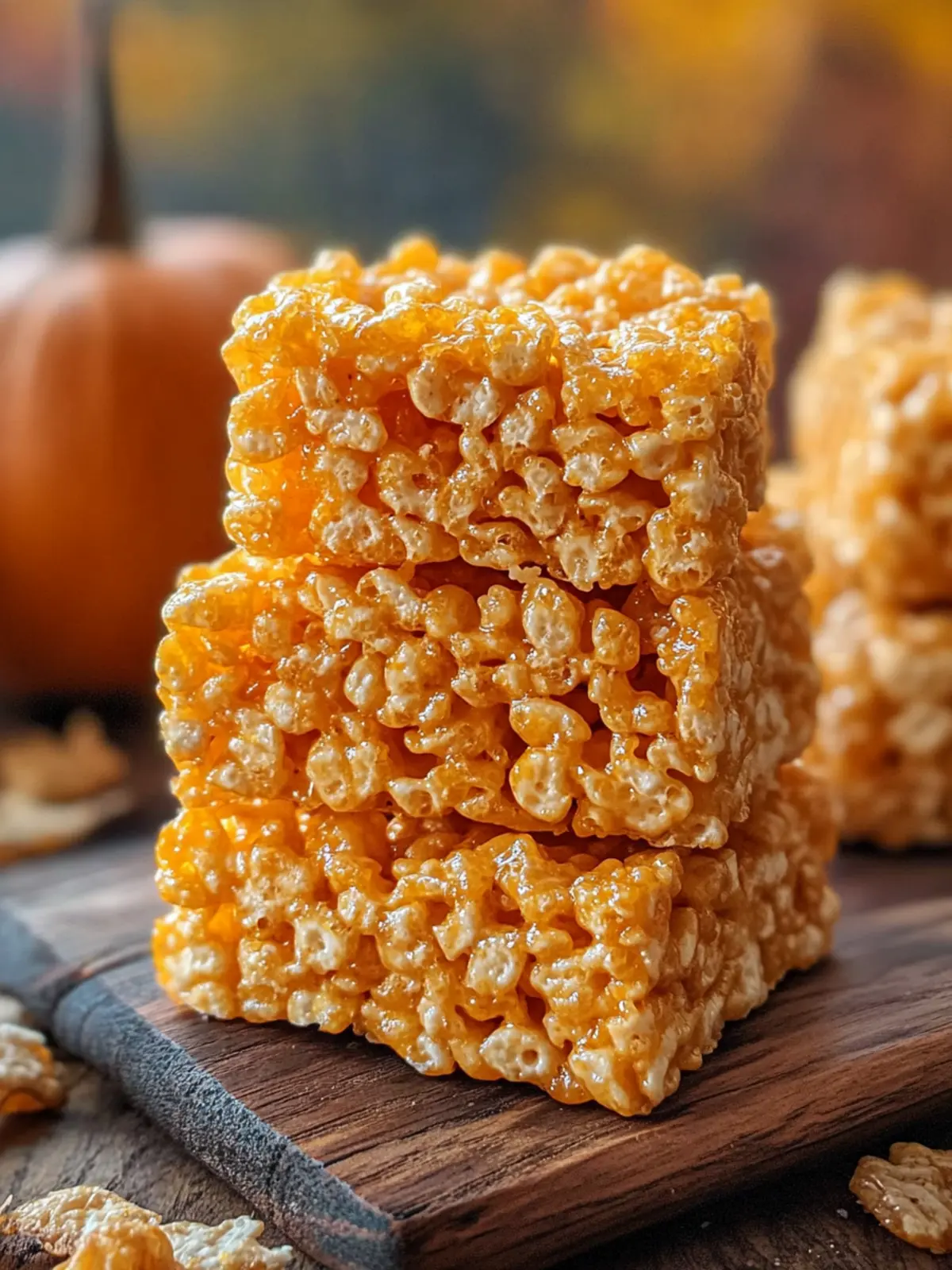 Pumpkin Rice Krispie Treats: Your Fall Sweet Tooth Fix 2 Pumpkin Rice Krispie Treats