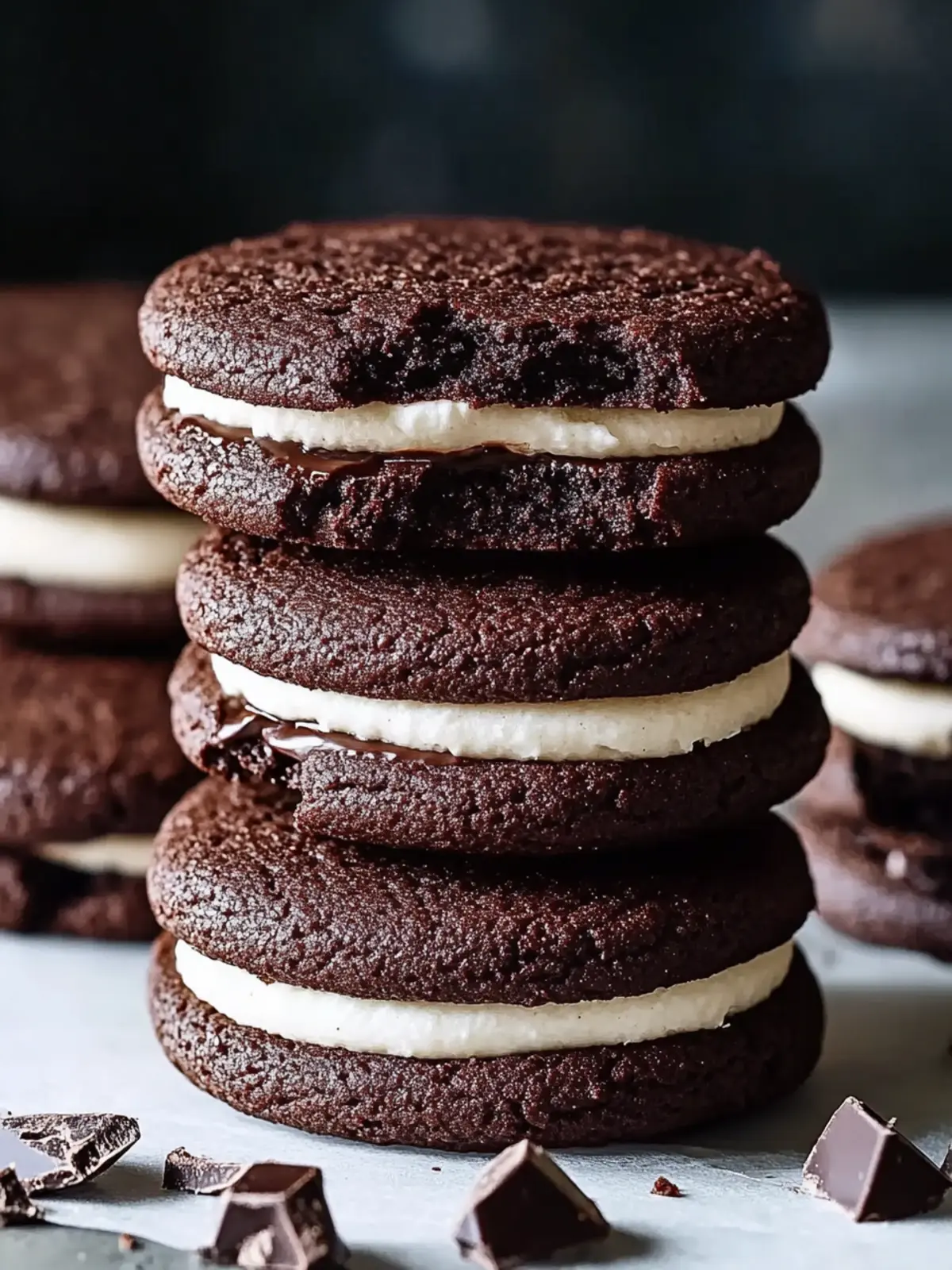 Irresistible Chocolate Sandwich Cookies for Sweet Moments 3 Chocolate Sandwich Cookies