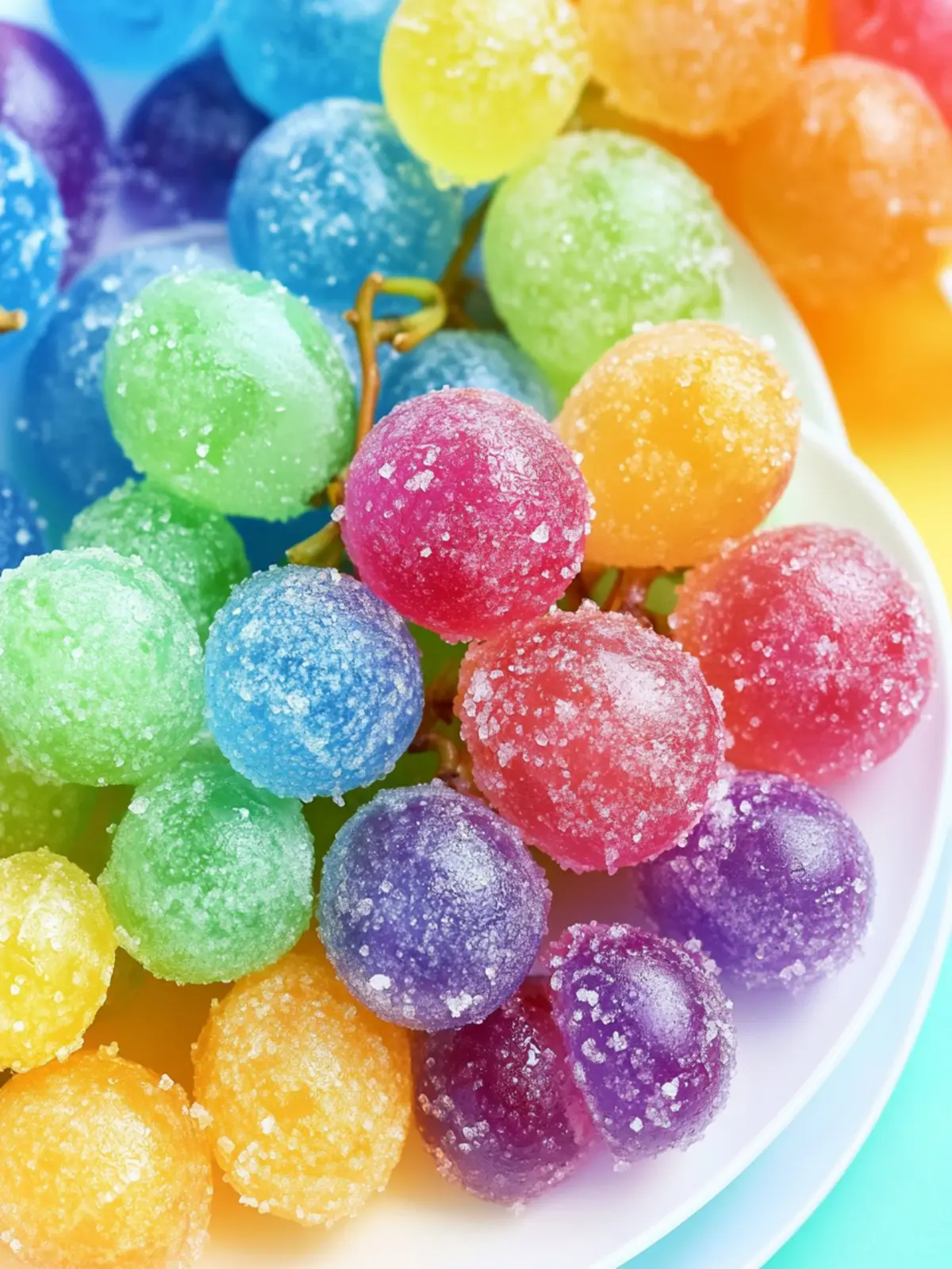Pride Month Rainbow Jello Frosted Grapes That Wow Your Guests 3 Pride Month Rainbow Jello Frosted Grapes