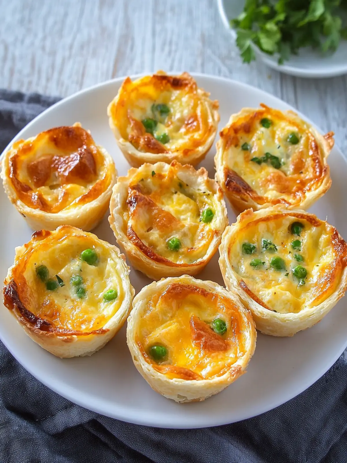 Savory Three Cheese Mini Quiches for Breakfast Bliss 4 Three Cheese Mini Quiches