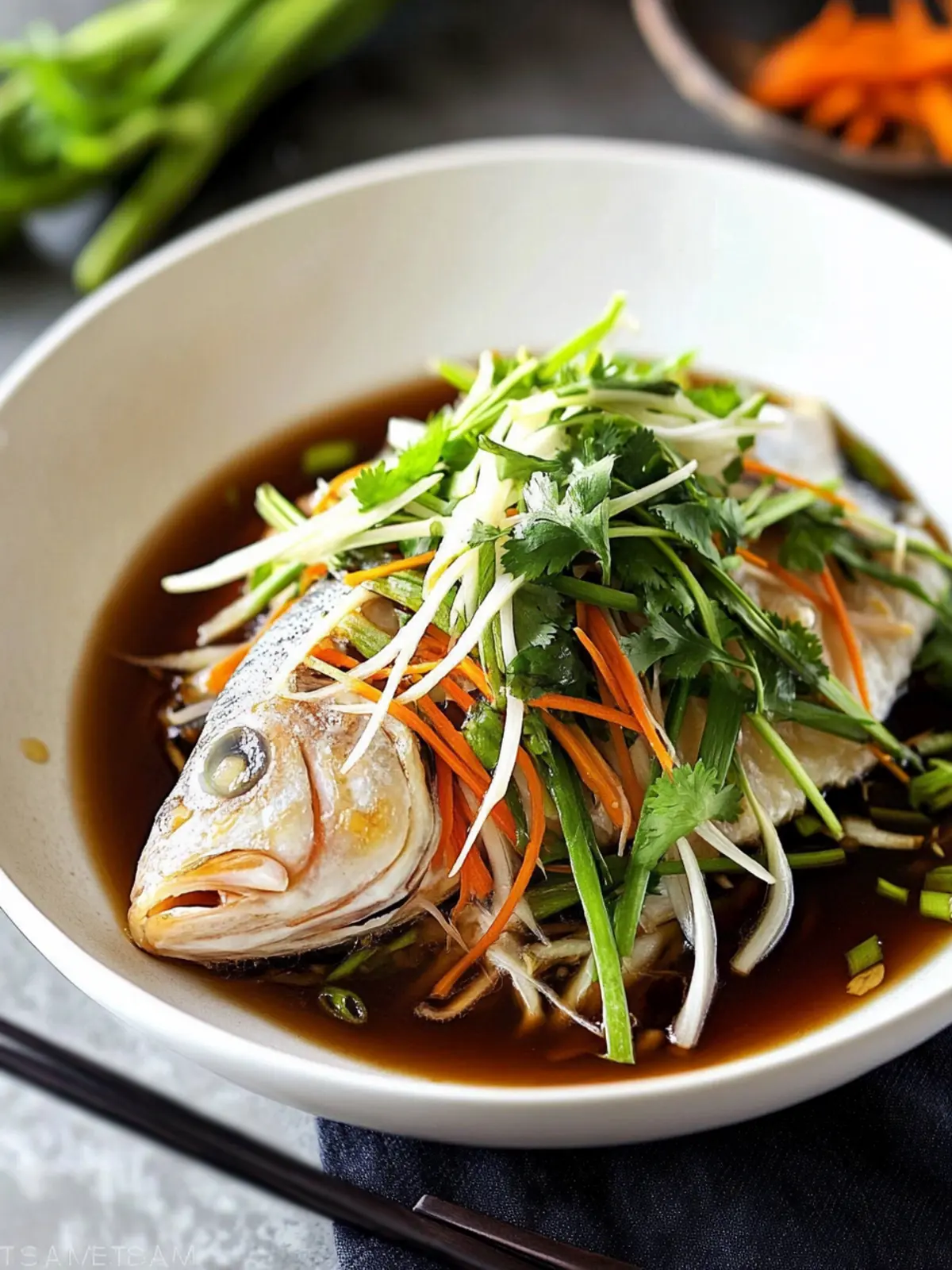 Father's Day Steamed Fish with Ginger and Soy Sauce Delight 2 Father's Day Steamed Fish with Ginger and Soy Sauce