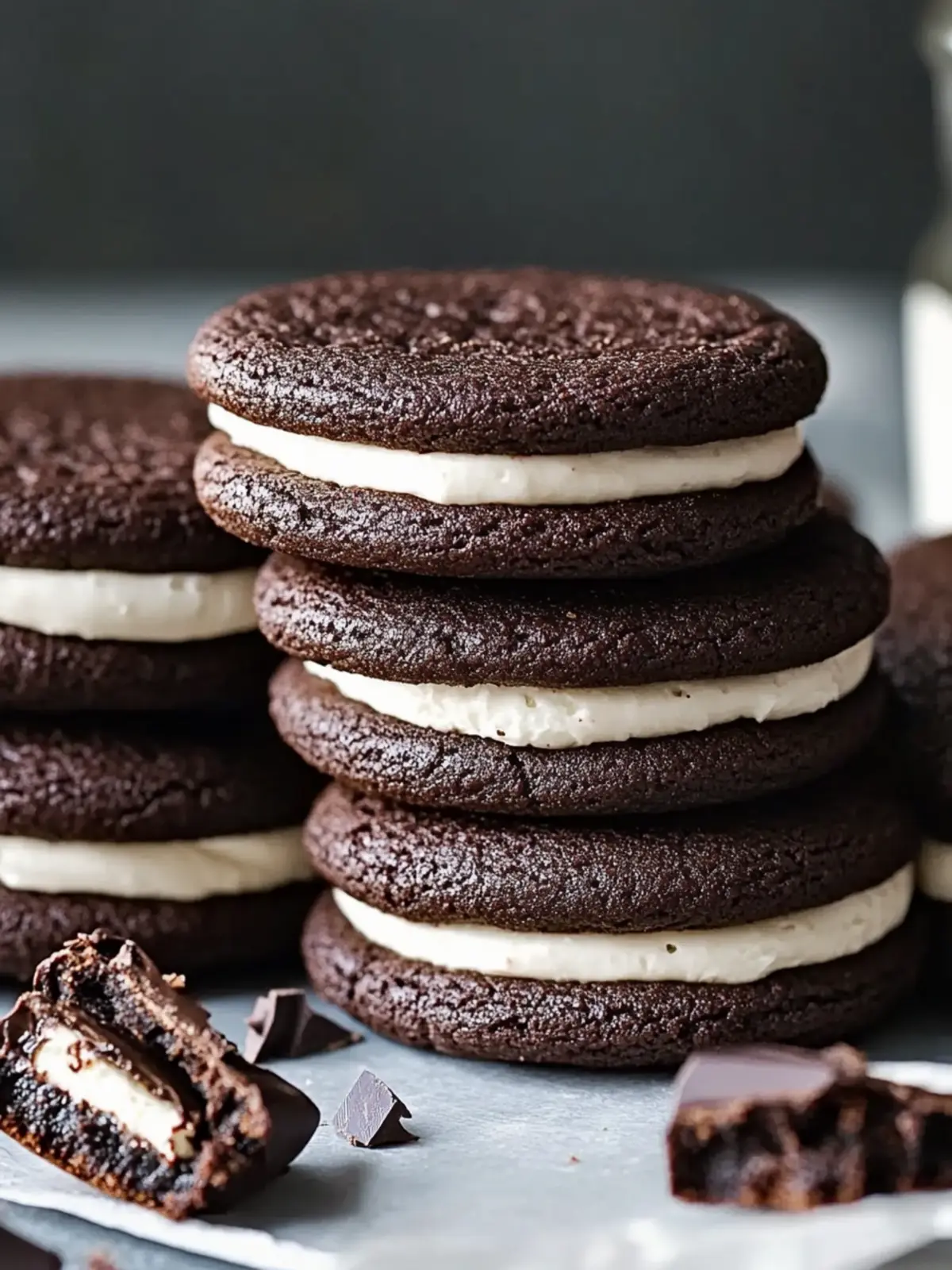Irresistible Chocolate Sandwich Cookies for Sweet Moments 2 Chocolate Sandwich Cookies