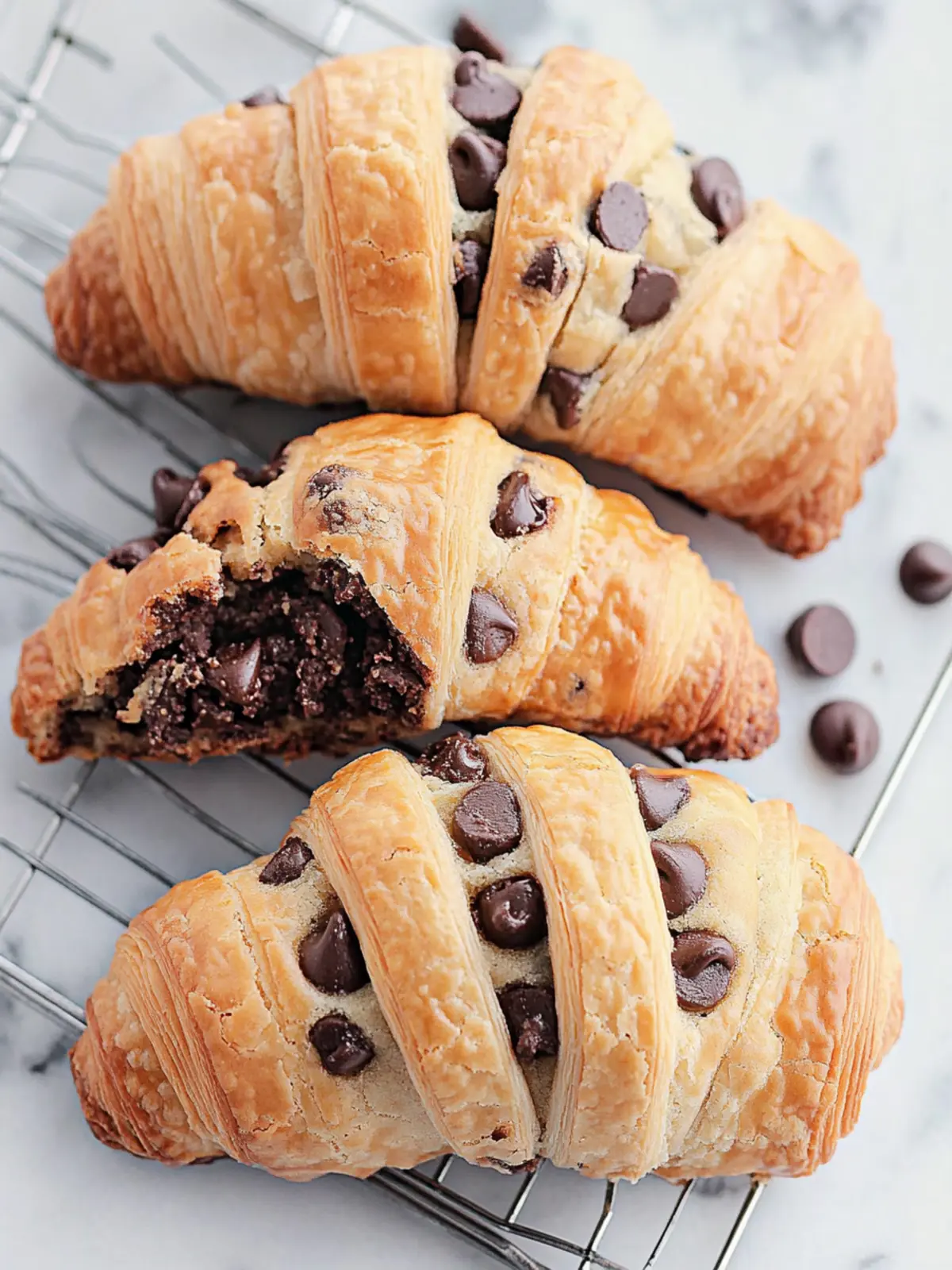 Delicious Chocolate Chip Cookie Croissants for Sweet Mornings 2 Chocolate Chip Cookie Croissants