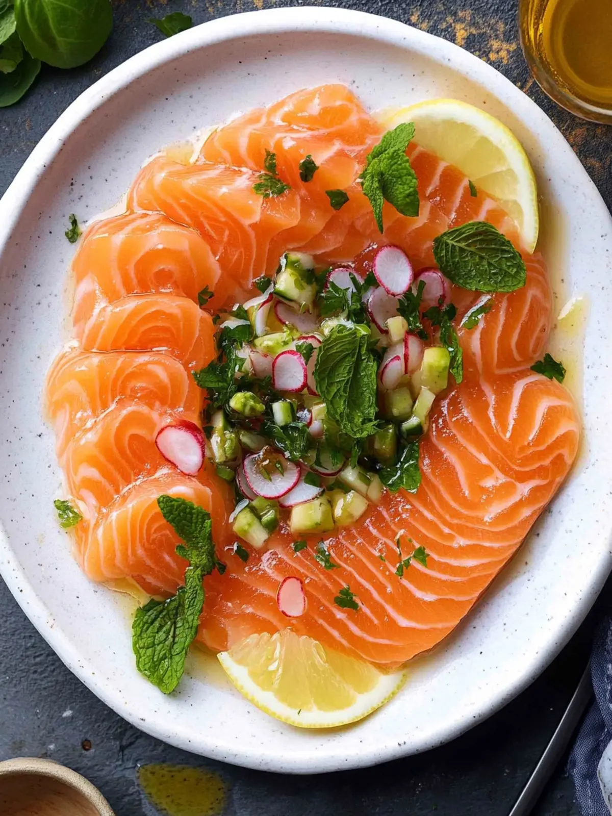 Delicious Salmon Crudo Salad: Fresh, Flavorful, and Fun! 2 Salmon Crudo