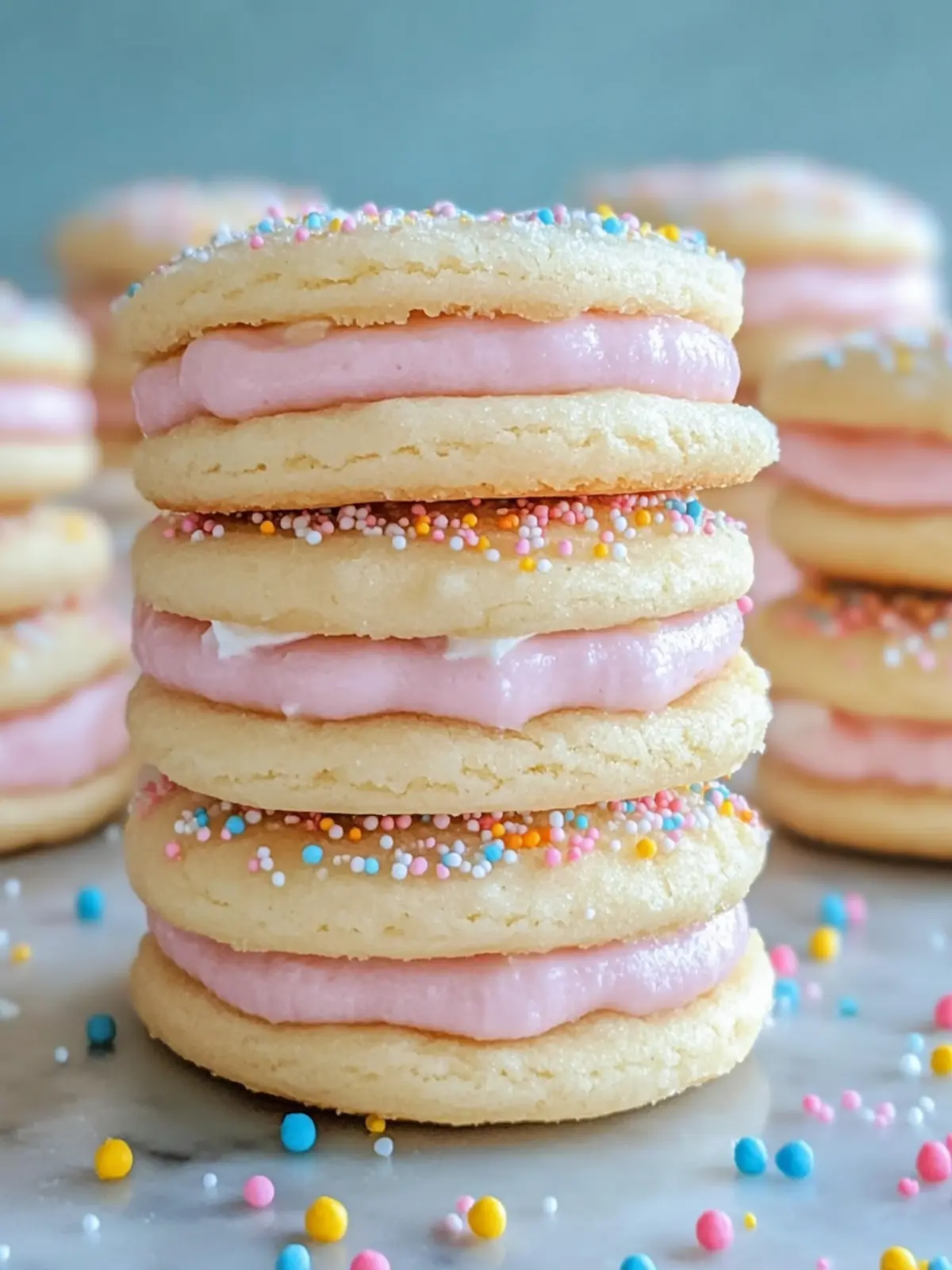 Delicious Pastel Sugar Cookie Sandwiches You Can’t Resist 3 Pastel Sugar Cookie Sandwiches