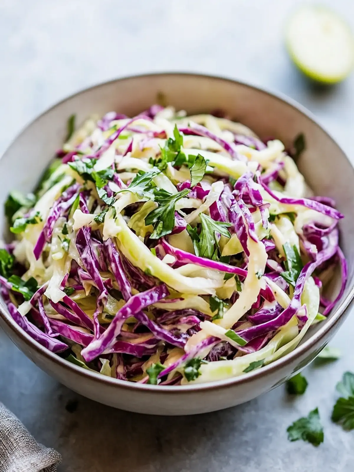 Spiralized Apple Cabbage Slaw for a Crunchy Flavor Boost 4 Spiralized Apple Cabbage Slaw