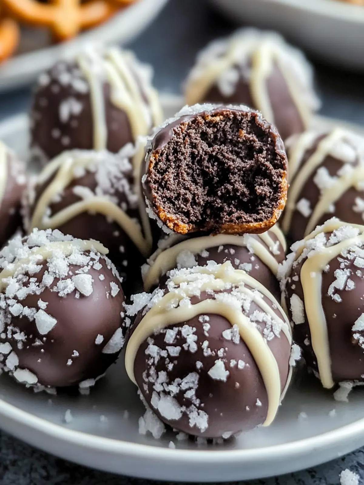 Delicious Pretzel Oreo Balls with Homemade Caramel Treats 3 Pretzel Oreo Balls