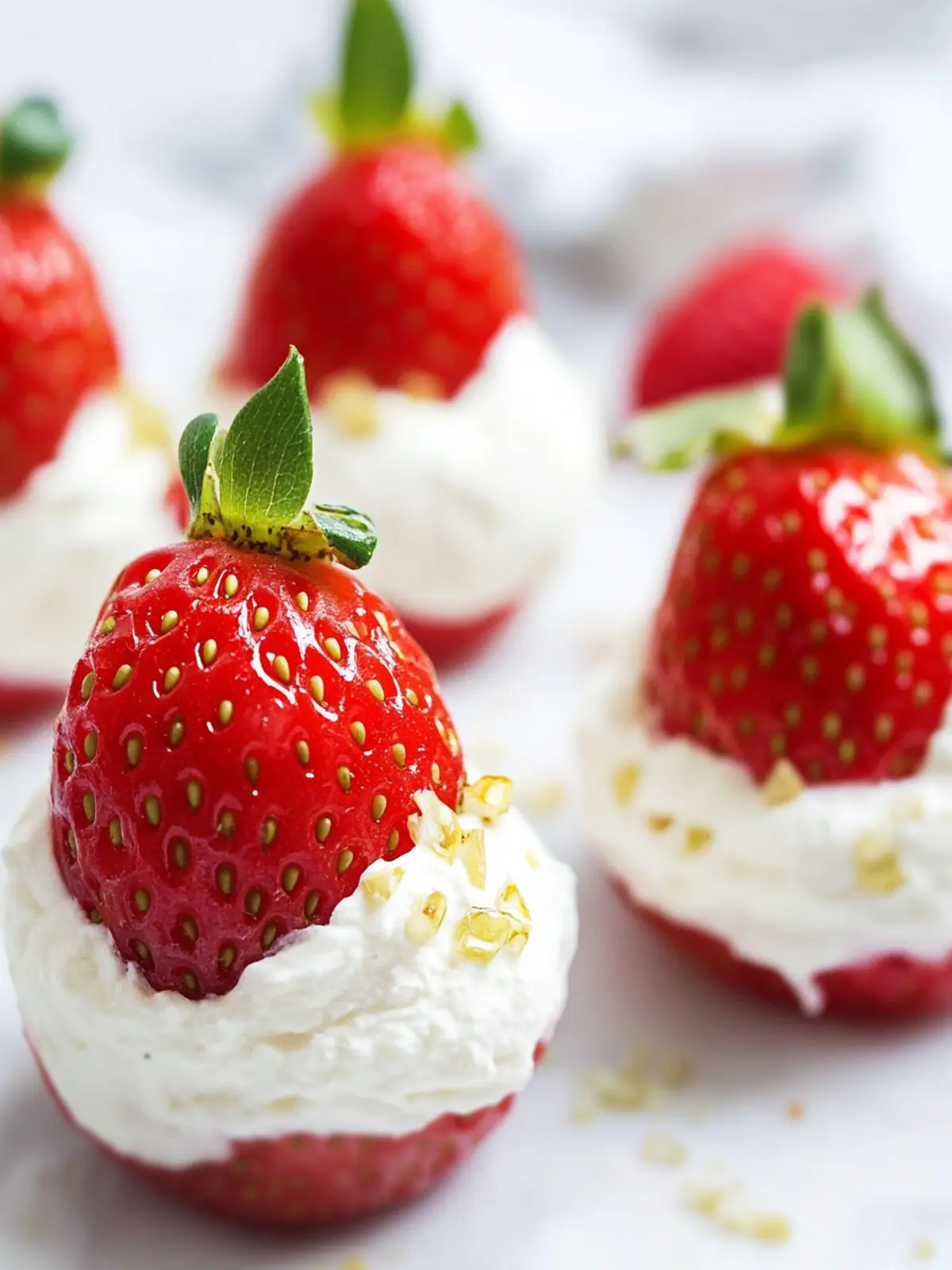 Delicious Simple Whipped Mascarpone Stuffed Strawberries 5 Simple Whipped Mascarpone Stuffed Strawberries