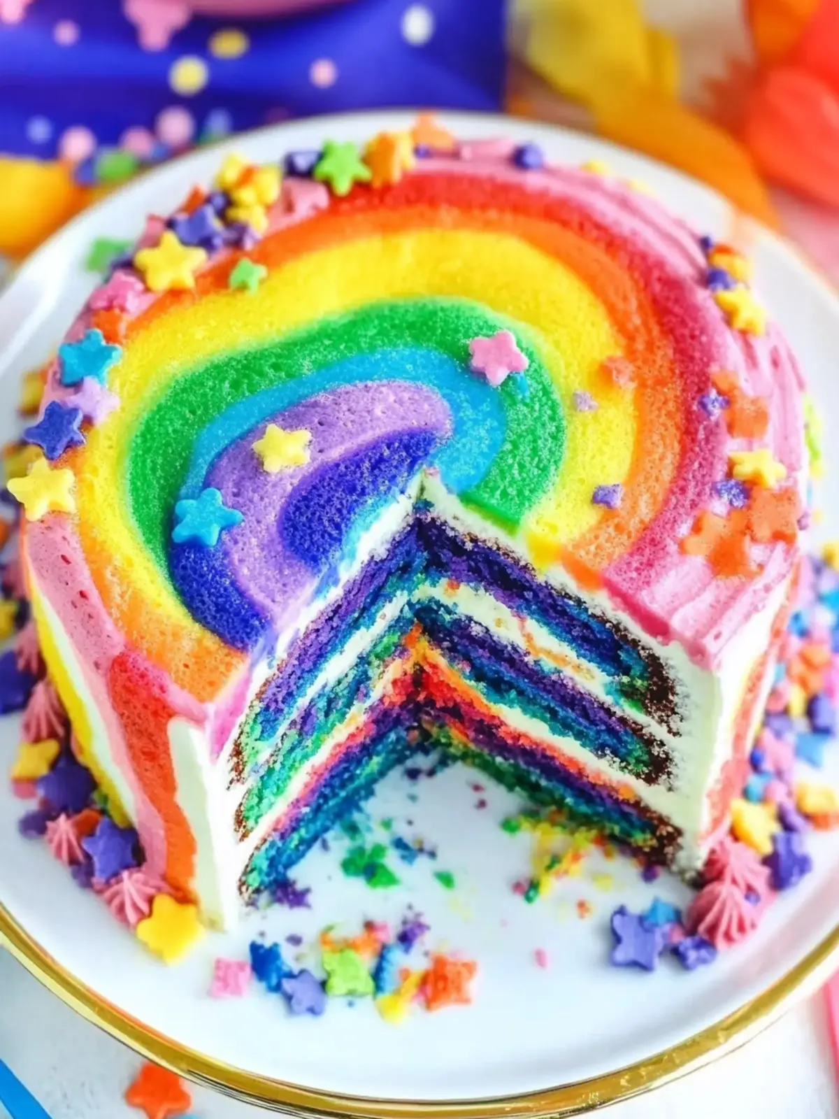 Pride Month Rainbow Swirl Cake to Brighten Your Celebrations 2 Pride Month Rainbow Swirl Cake