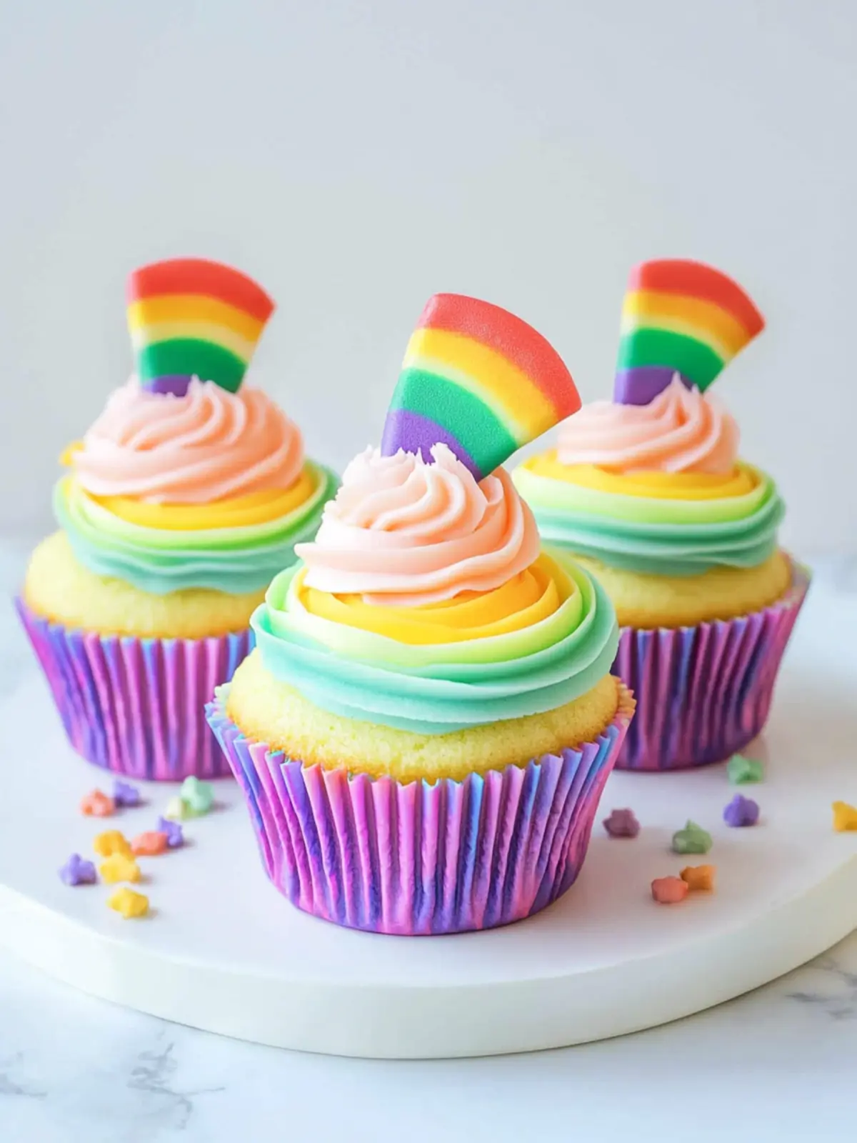 Pride Month Rainbow Cupcakes Super Quick and Fun to Make 2 Pride Month Rainbow Cupcakes Super Quick!