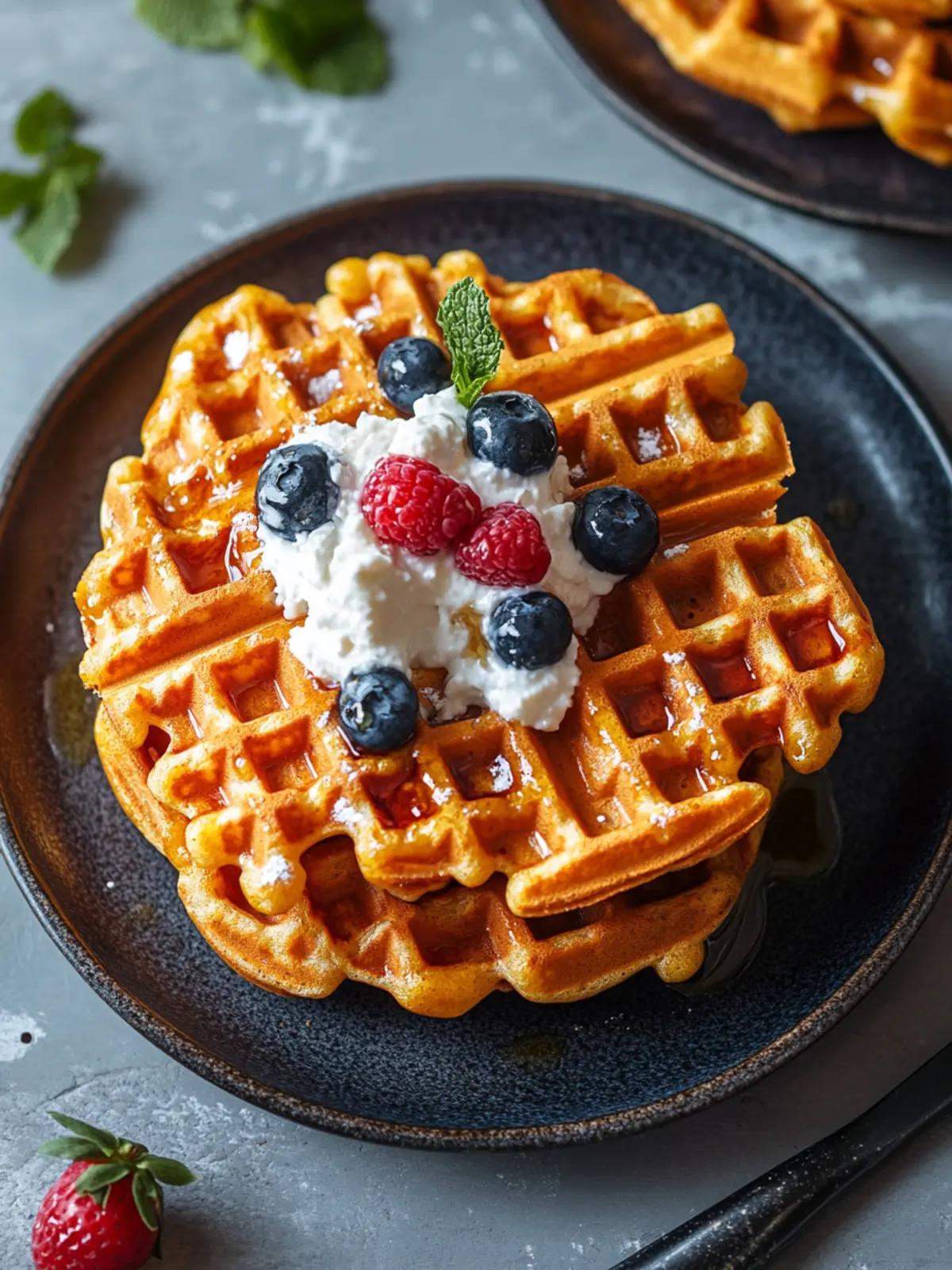 Irresistibly Fluffy Vegan Sweet Potato Waffles for Brunch 2 Vegan Sweet Potato Waffles