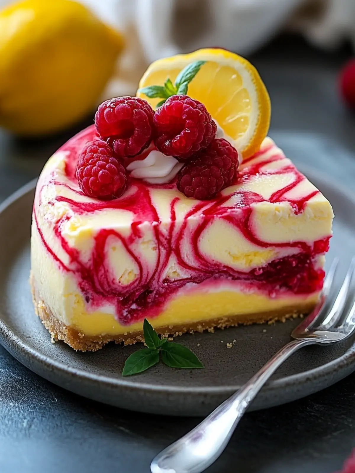 Luscious Lemon Raspberry Swirl Cheesecake to Impress Your Guests 2 Luscious Lemon Raspberry Swirl Cheesecake