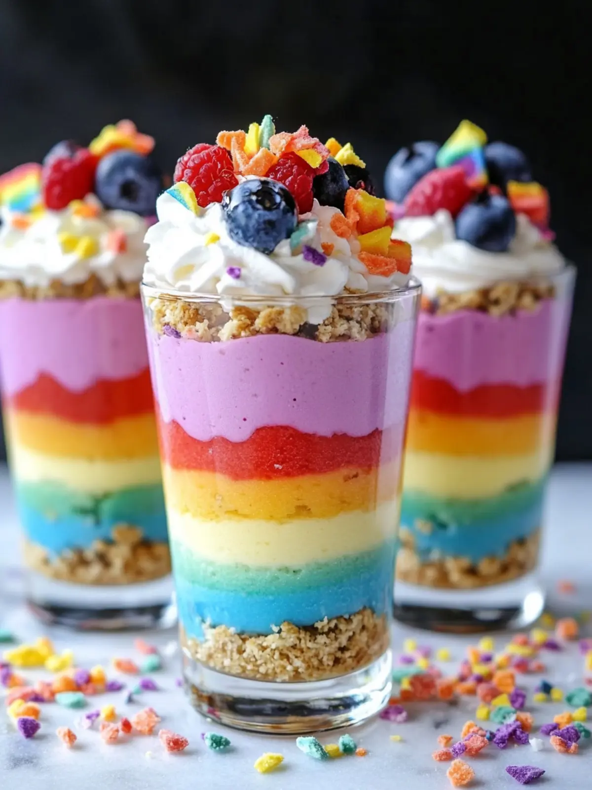 Pride Month Rainbow No-Bake Cheesecake Parfaits to Celebrate You 5 Pride Month Rainbow No-Bake Cheesecake Parfaits