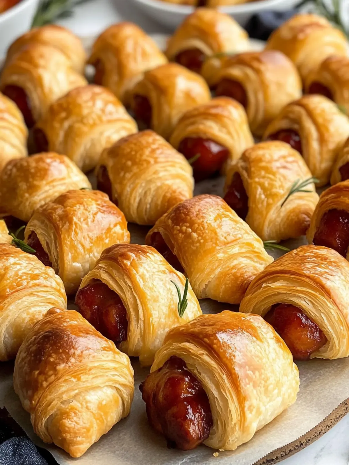 Flaky Mini Piggies in a Blanket for Effortless Entertaining 3 Flaky Mini Piggies in a Blanket
