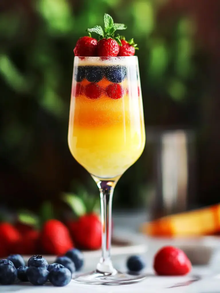 Pride Month Rainbow Mimosa