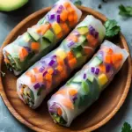 Pride Month Rainbow Spring Rolls with Creamy Peanut Sauce Delight 5 Pride Month Rainbow Spring Rolls with Creamy Peanut Sauce