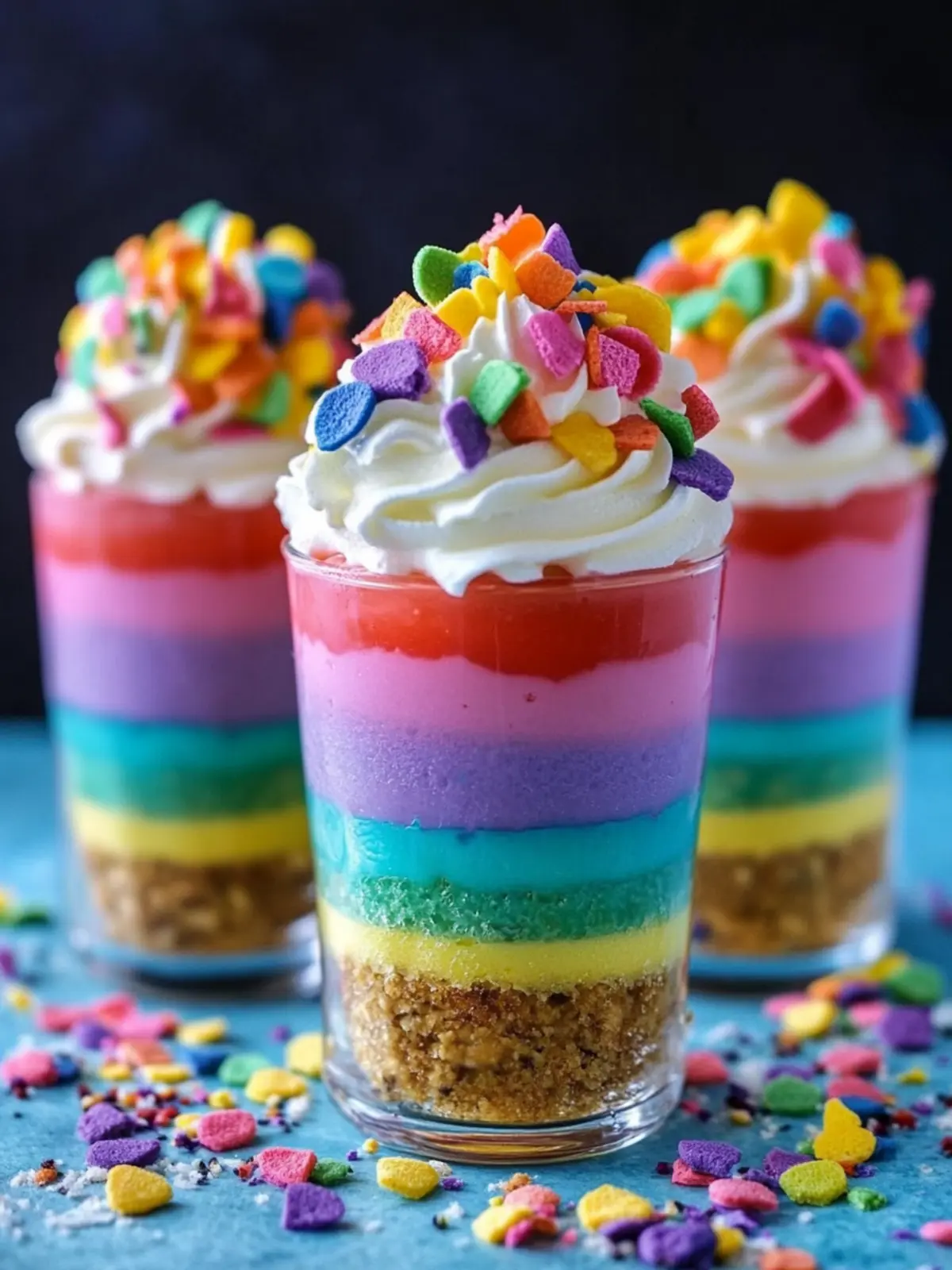 Pride Month Rainbow No-Bake Cheesecake Parfaits That Delight 3 Pride Month Rainbow No-Bake Cheesecake Parfaits
