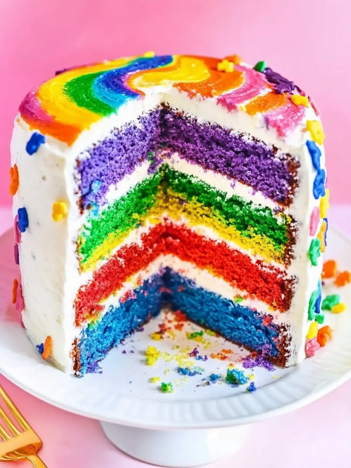 Pride Month Rainbow Swirl Cake to Brighten Your Celebrations 4 Pride Month Rainbow Swirl Cake