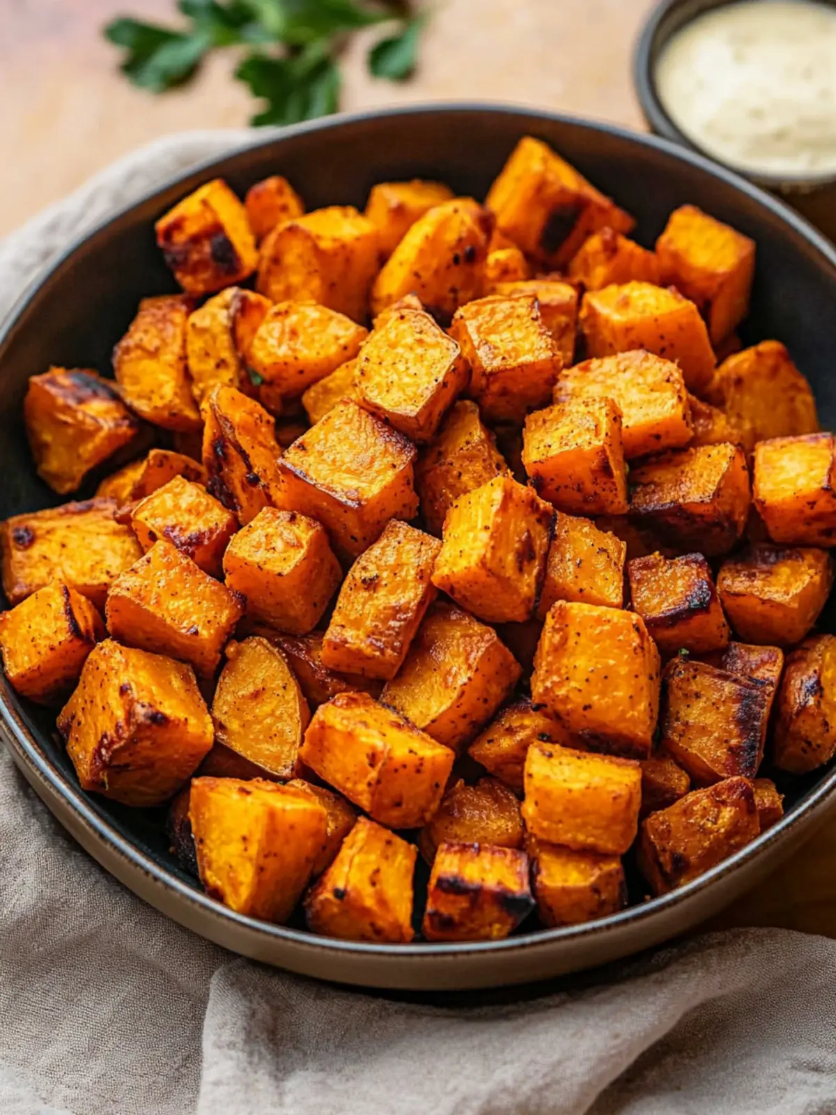 Crispy Air Fryer Sweet Potato Cubes Everyone Will Love 3 Air Fryer Sweet Potato Cubes