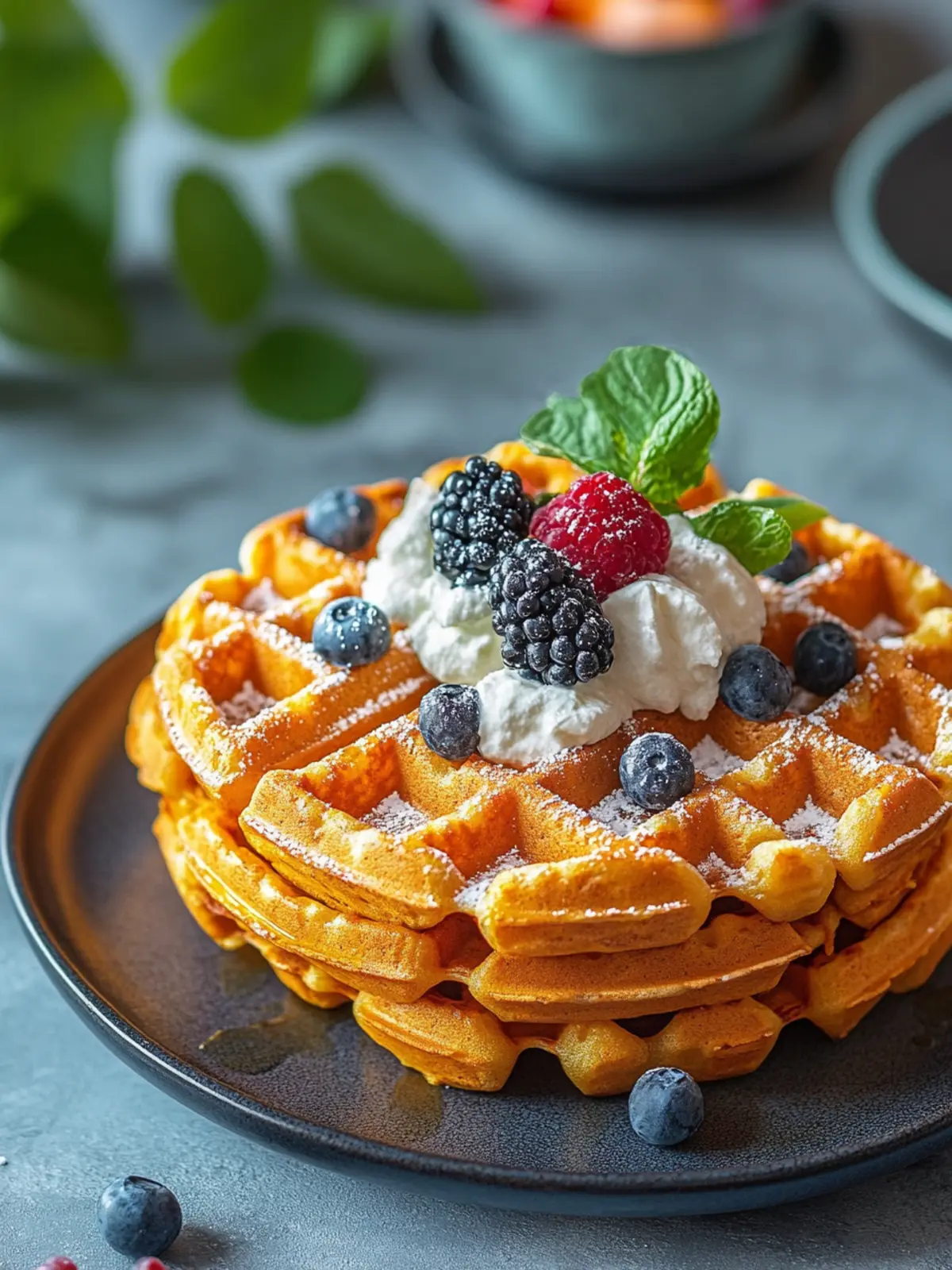Irresistibly Fluffy Vegan Sweet Potato Waffles for Brunch 3 Vegan Sweet Potato Waffles
