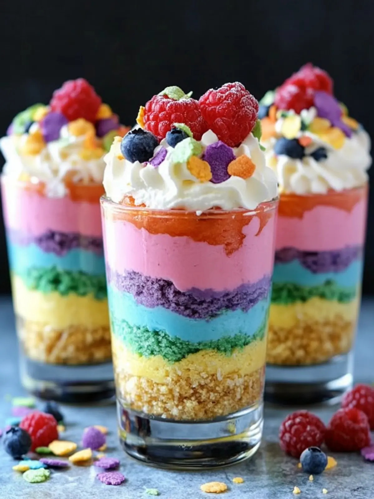 Pride Month Rainbow No-Bake Cheesecake Parfaits That Delight 4 Pride Month Rainbow No-Bake Cheesecake Parfaits