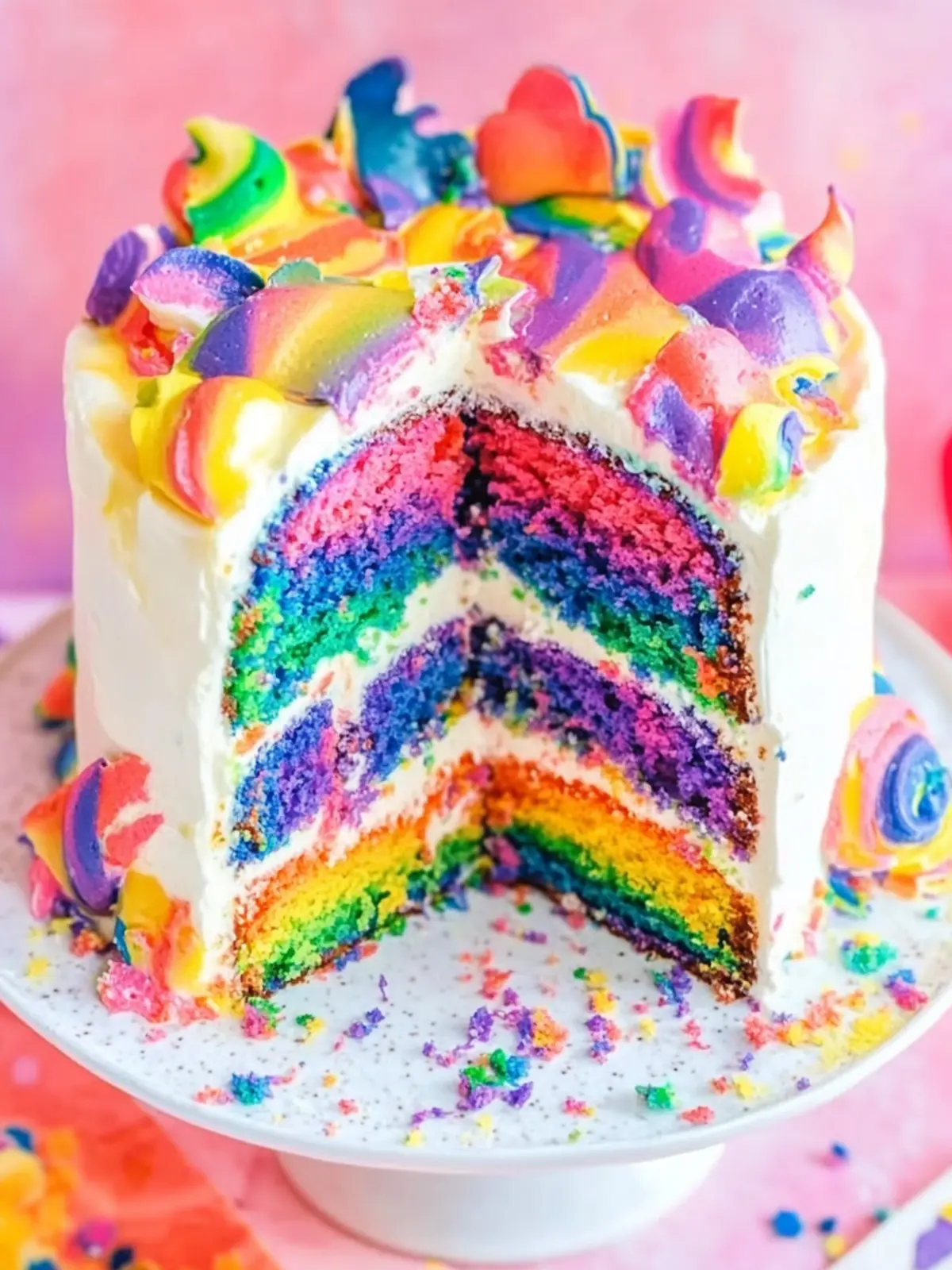 Pride Month Rainbow Swirl Cake to Brighten Your Celebrations 3 Pride Month Rainbow Swirl Cake
