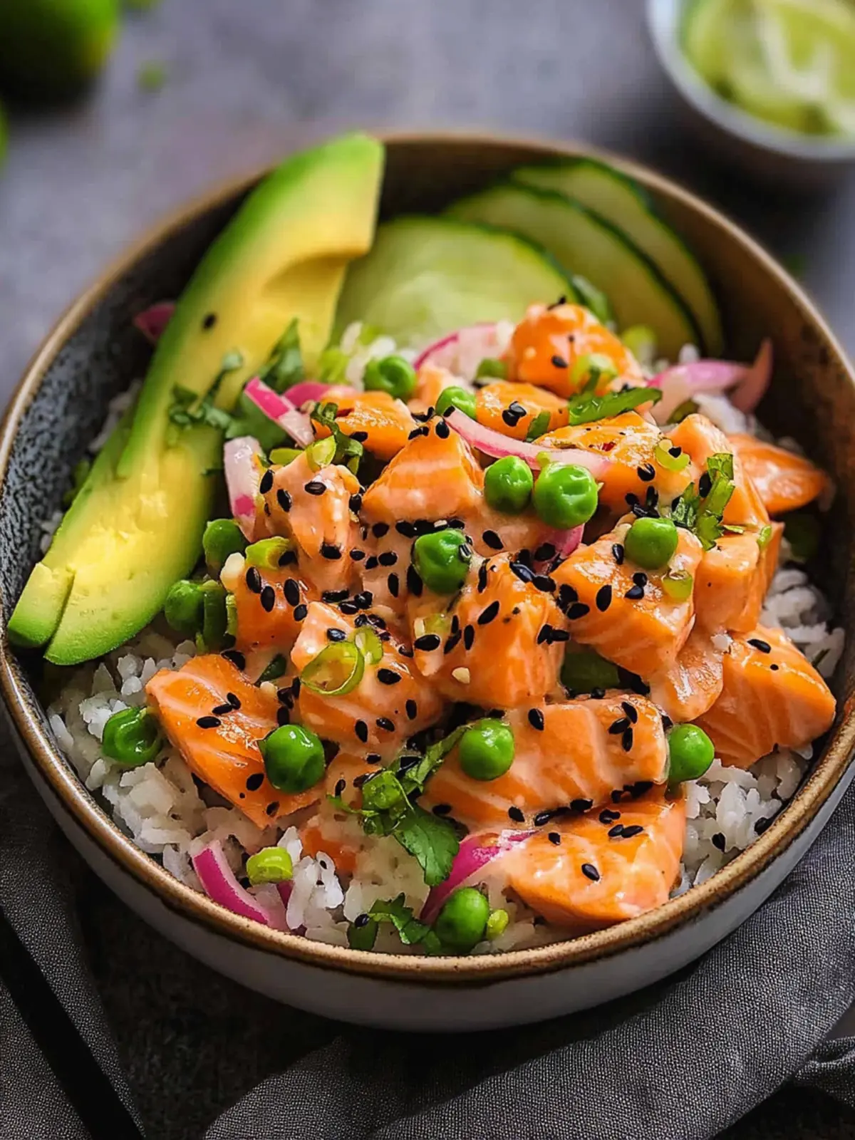 Father's Day Salmon Rice Bowl with Spicy Coconut Zing 3 Father's Day Salmon Rice Bowl