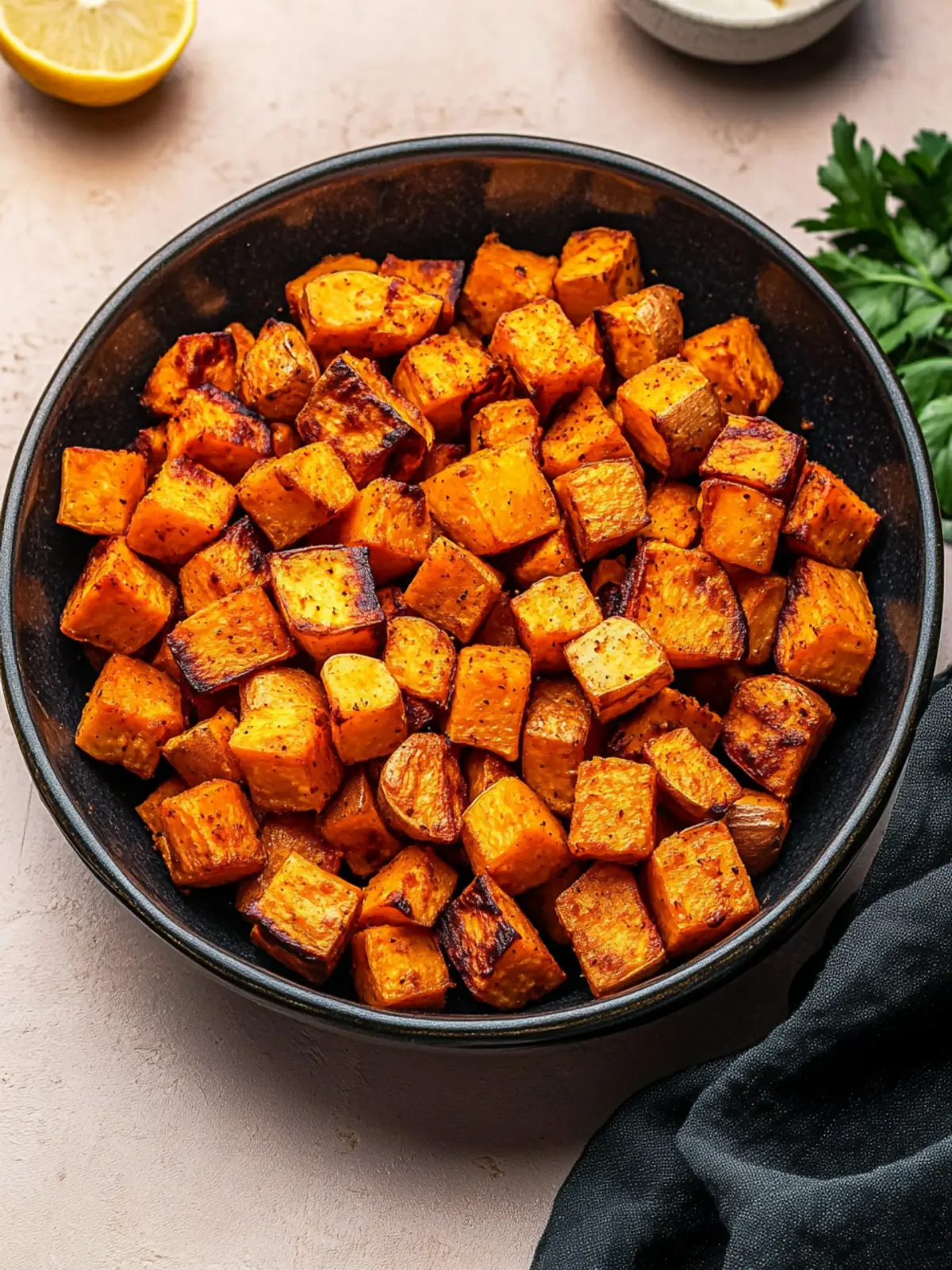 Crispy Air Fryer Sweet Potato Cubes Everyone Will Love 4 Air Fryer Sweet Potato Cubes
